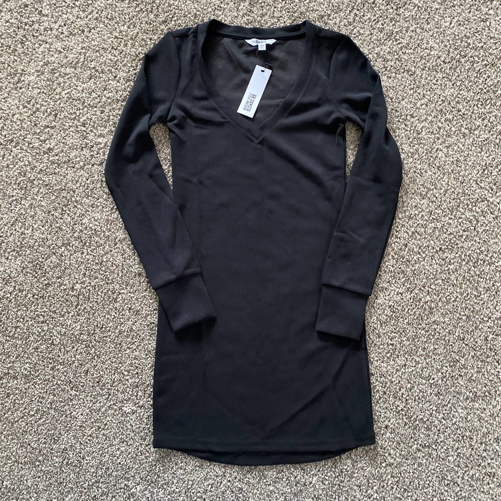 BB Dakota Steve Madden Black Ribbed Minidress - XS - Picture 3 of 6
